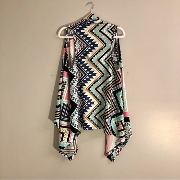 Wrangler Aztec Design Cardigan/Vest - Picture 9 of 12